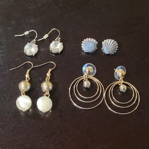 Four pairs of Earrings